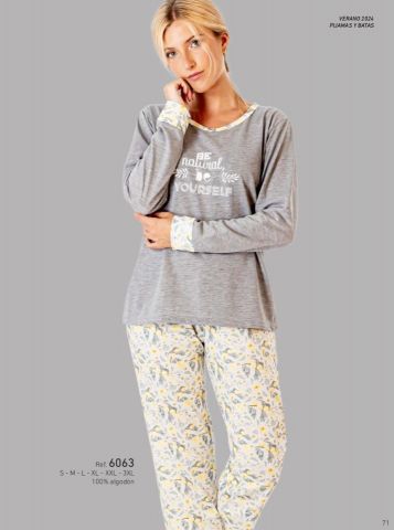 Pijama sra m/ll 6063