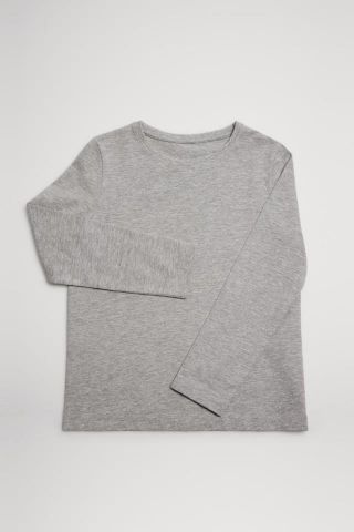 Camiseta M/larga infantil gris